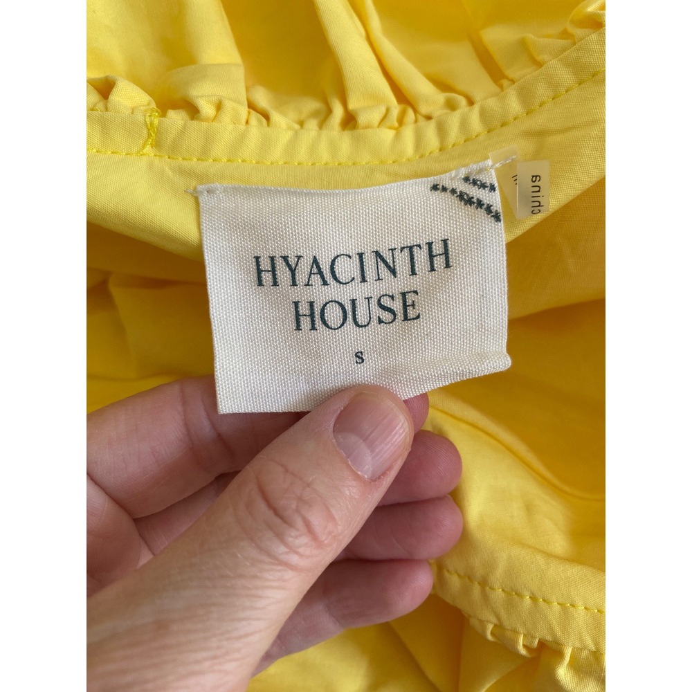 One-Shoulder Yellow Ruffle Mini Dress - Picture 4 of 5